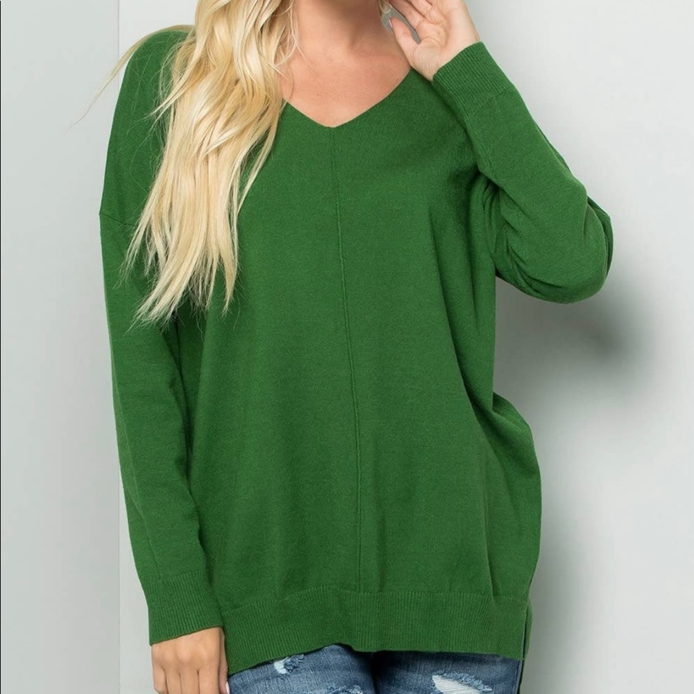 Knit Sweater- Green